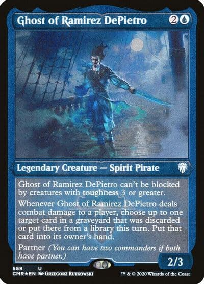 Ghost of Ramirez DePietro Foil Etched Commander Legends Magic card