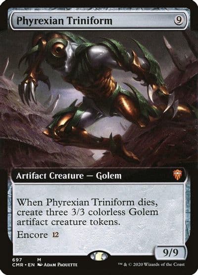 Phyrexian Triniform Extended Art Commander Legends Magic card