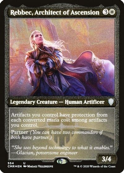 Rebbec Architect of Ascension Foil Etched Commander Legends Magic card