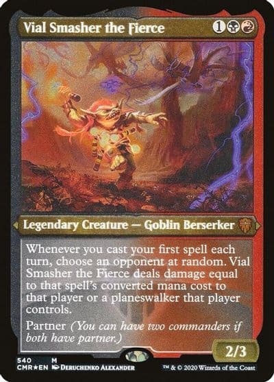 Vial Smasher the Fierce Foil Etched Commander Legends Magic card