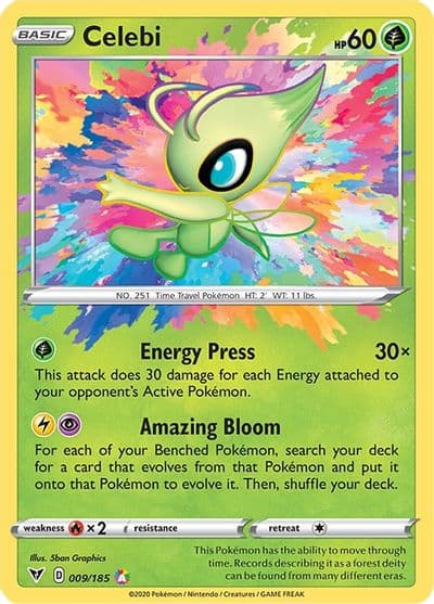 Celebi SWSH04: Vivid Voltage Pokemon card