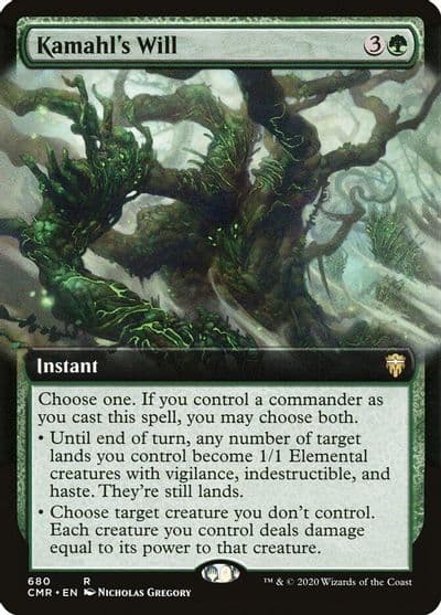 Kamahls Will Extended Art Commander Legends Magic card