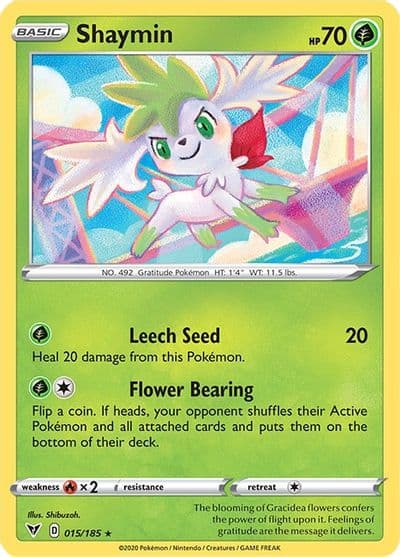 Shaymin SWSH04: Vivid Voltage Pokemon card