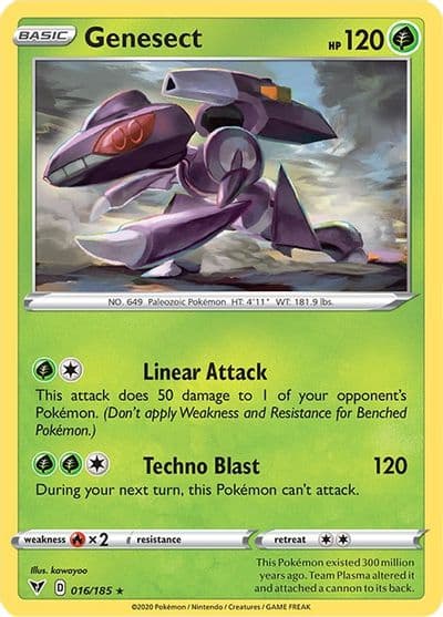 Genesect SWSH04: Vivid Voltage Pokemon card