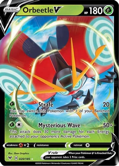 Orbeetle V SWSH04: Vivid Voltage Pokemon card