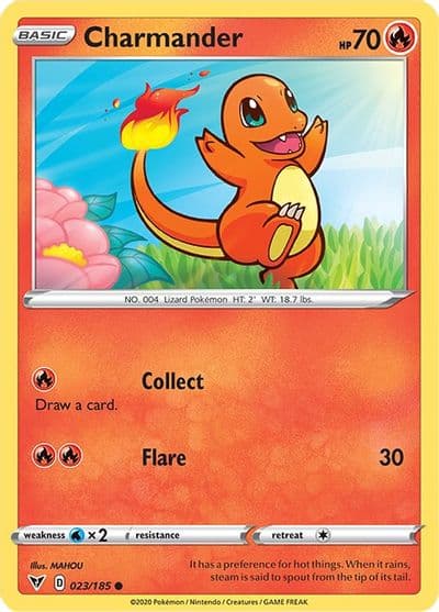 Charmander SWSH04: Vivid Voltage Pokemon card