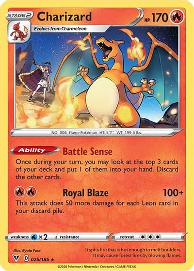 Charizard SWSH04: Vivid Voltage Pokemon card