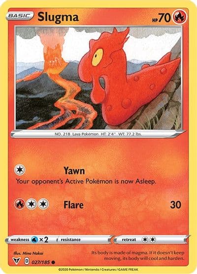 Slugma SWSH04: Vivid Voltage Pokemon card