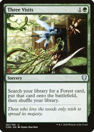 Three Visits Commander Legends Magic card