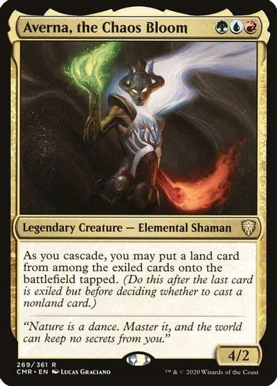 Averna the Chaos Bloom Commander Legends Magic card