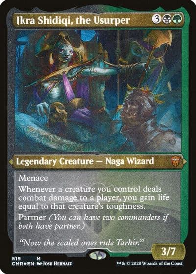 Ikra Shidiqi the Usurper Foil Etched Commander Legends Magic card