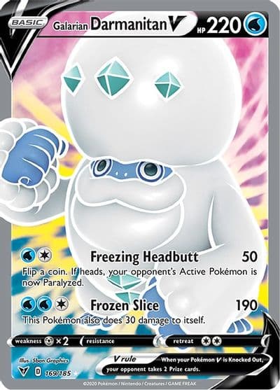 Galarian Darmanitan V (Full Art) SWSH04: Vivid Voltage Pokemon card