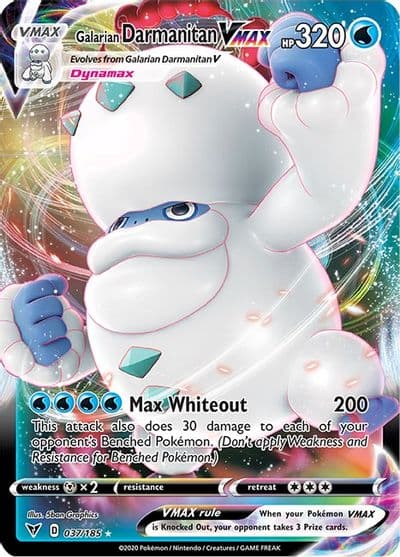 Galarian Darmanitan VMAX SWSH04: Vivid Voltage Pokemon card
