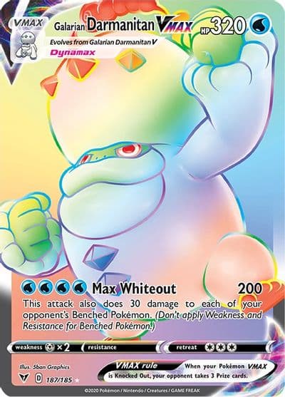 Galarian Darmanitan VMAX (Secret) SWSH04: Vivid Voltage Pokemon card