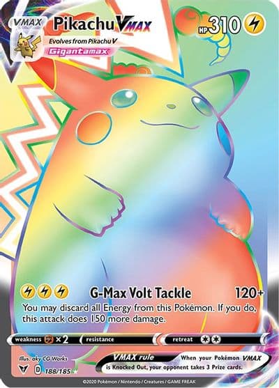 Pikachu VMAX (Secret) SWSH04: Vivid Voltage Pokemon card