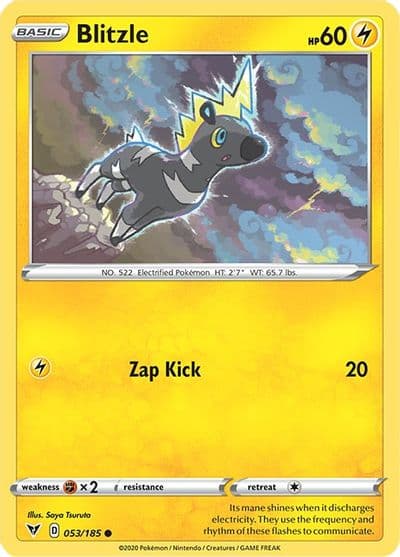 Blitzle SWSH04: Vivid Voltage Pokemon card