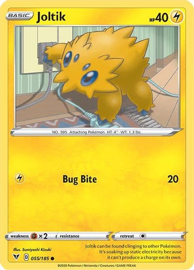 Joltik SWSH04: Vivid Voltage Pokemon card