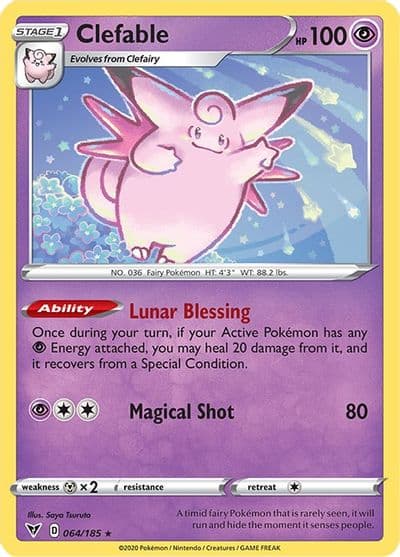 Clefable SWSH04: Vivid Voltage Pokemon card