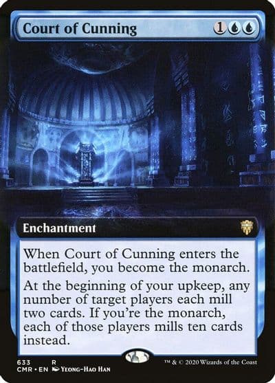 Court of Cunning Extended Art Commander Legends Magic card