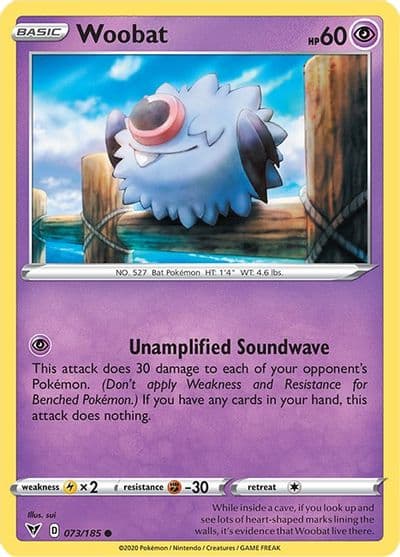 Woobat SWSH04: Vivid Voltage Pokemon card