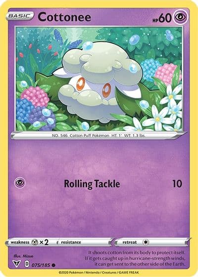 Cottonee SWSH04: Vivid Voltage Pokemon card