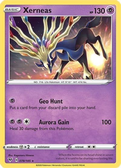 Xerneas SWSH04: Vivid Voltage Pokemon card