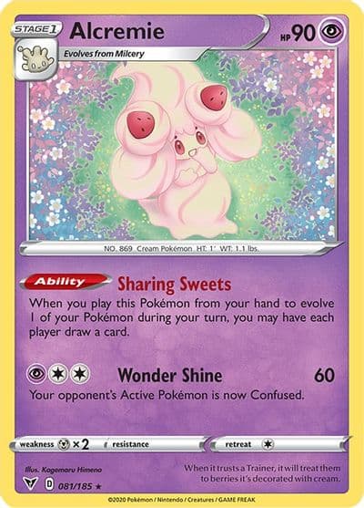 Alcremie SWSH04: Vivid Voltage Pokemon card