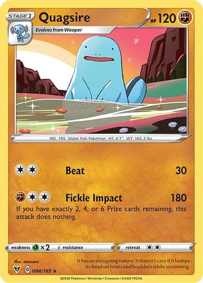 Quagsire SWSH04: Vivid Voltage Pokemon card