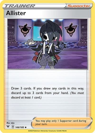 Allister SWSH04: Vivid Voltage Pokemon card