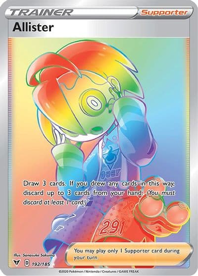 Allister (Secret) SWSH04: Vivid Voltage Pokemon card