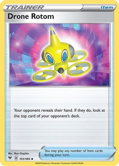 Drone Rotom SWSH04: Vivid Voltage Pokemon card