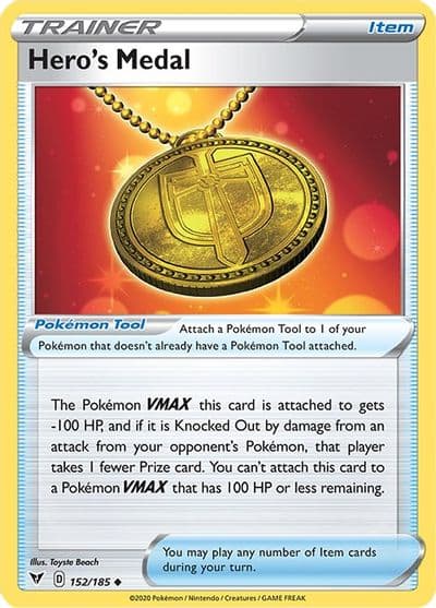 Hero's Medal SWSH04: Vivid Voltage Pokemon card