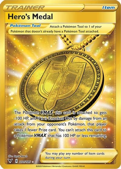 Hero's Medal (Secret) SWSH04: Vivid Voltage Pokemon card