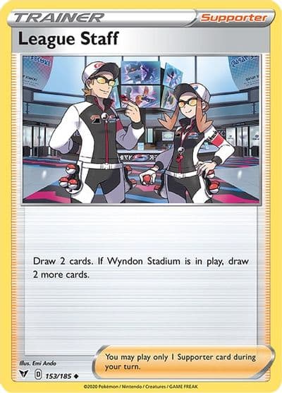League Staff SWSH04: Vivid Voltage Pokemon card
