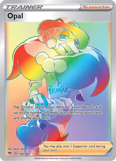 Opal (Secret) SWSH04: Vivid Voltage Pokemon card