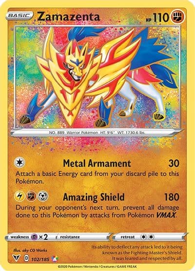 Zamazenta SWSH04: Vivid Voltage Pokemon card