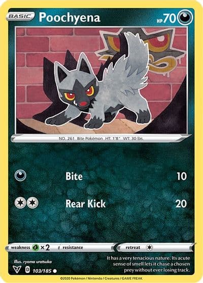 Poochyena SWSH04: Vivid Voltage Pokemon card