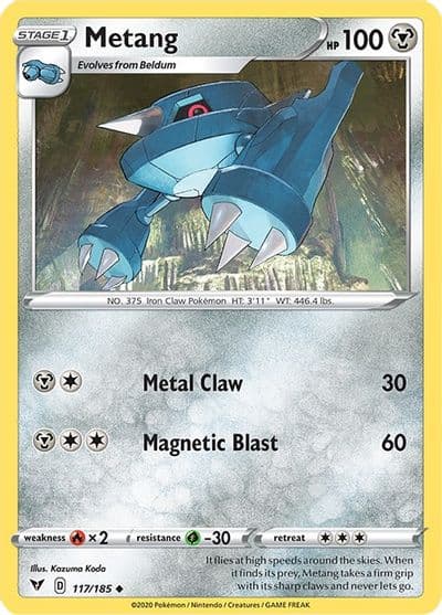 Metang SWSH04: Vivid Voltage Pokemon card