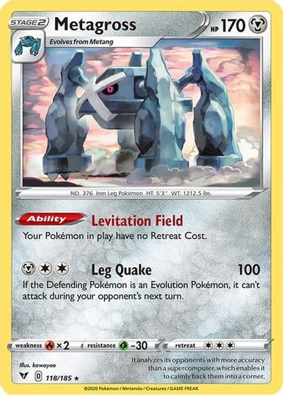 Metagross SWSH04: Vivid Voltage Pokemon card