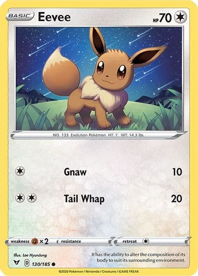 Eevee SWSH04: Vivid Voltage Pokemon card