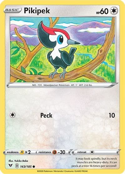 Pikipek SWSH04: Vivid Voltage Pokemon card