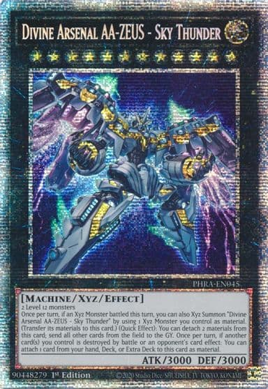 Divine Arsenal AA ZEUS Sky Thunder Starlight Rare Phantom Rage Yu-Gi-Oh! card