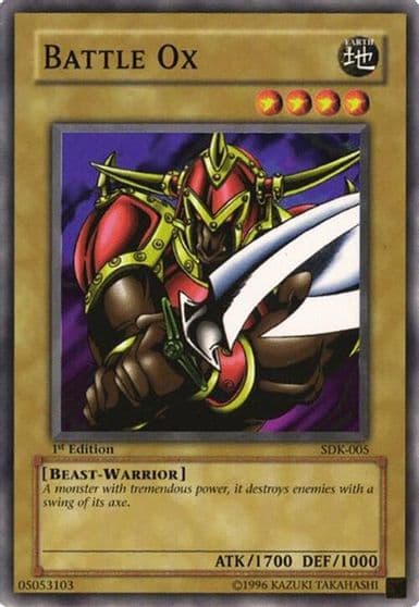Battle Ox Starter Deck: Kaiba Yu-Gi-Oh! card