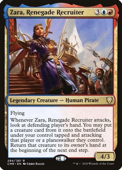 Zara Renegade Recruiter Commander Legends Magic card