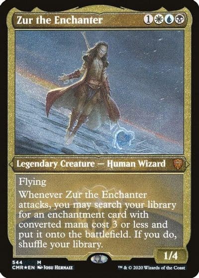 Zur the Enchanter Foil Etched Commander Legends Magic card