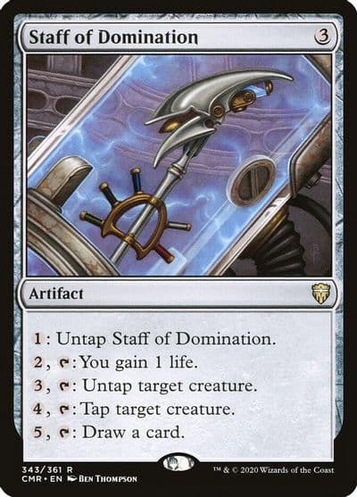 Staff of Domination Commander Legends Magic card