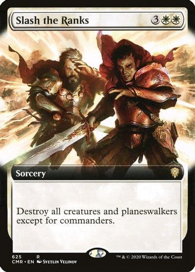 Slash the Ranks Extended Art Commander Legends Magic card