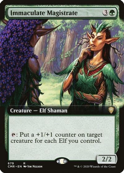 Immaculate Magistrate Extended Art Commander Legends Magic card
