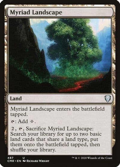 Myriad Landscape Commander Legends Magic card