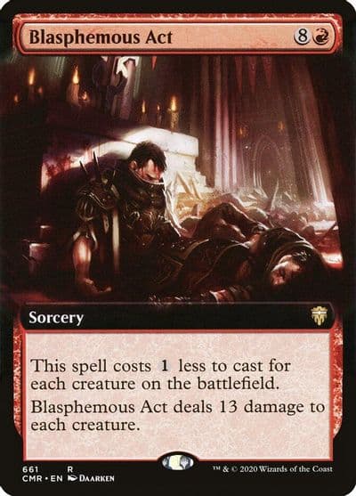 Blasphemous Act Extended Art Commander Legends Magic card